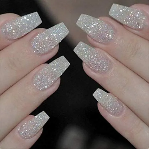 Glitter nails design