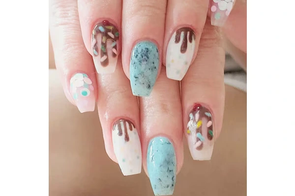 Melting ice nails